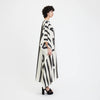 White & Black Kaftan Dress - Navvi.in