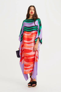 Wildflower Kaftan Dress - Navvi.in