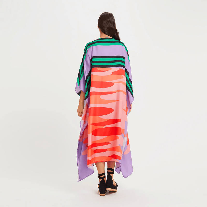 Wildflower Kaftan Dress - Navvi.in